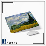 موس پد Wheat Field with Cypresses