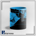 ماگ تمام رنگی هواپیمای بوردوری آبی