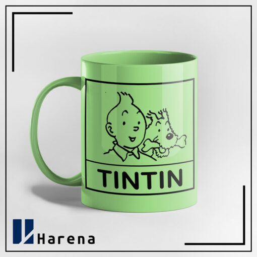 ماگ تمام رنگی TINTIN سبز