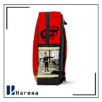 کوله پشتی مخمل گل آبی