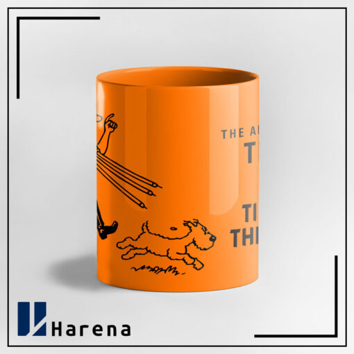 ماگ تمام رنگی تن تن در کنگو نارنجی