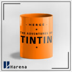 ماگ تمام رنگی نیمرخ تن تن نارنجی