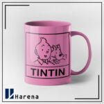 ماگ تمام رنگی TINTIN صورتی