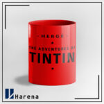 ماگ تمام رنگی نیمرخ تن تن قرمز