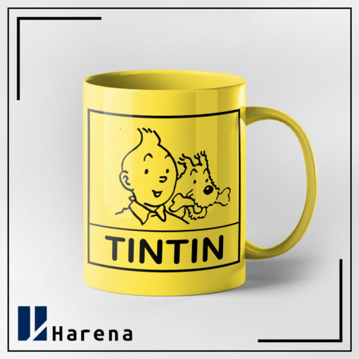 ماگ تمام رنگی TINTIN زرد