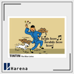 کارت پستال تن تن با پاکت نامه اختصاصی