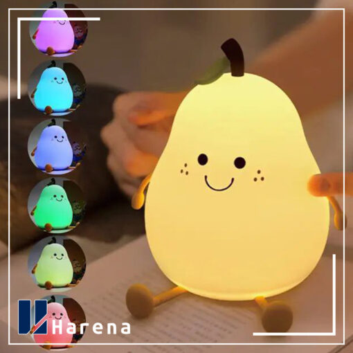 چراغ خواب سیلیکونی گلابی