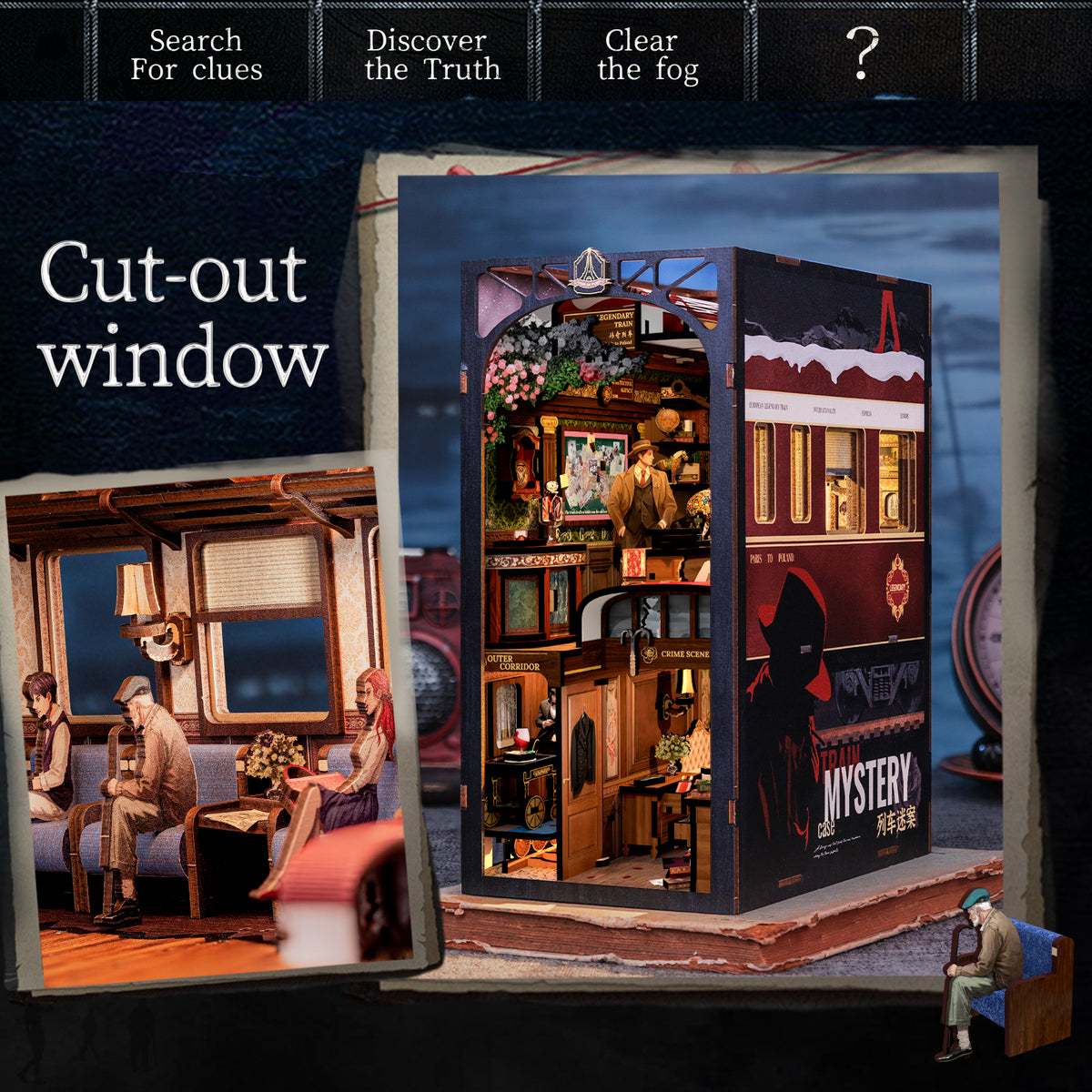 مورد رمز و راز قطار (TRAIN MYSTERY CASE) برند CUTEBEE (2) مورد رمز و راز قطار (TRAIN MYSTERY CASE) برند CUTEBEE