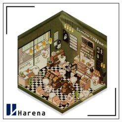 استیکر سه بعدی کافی شاپ