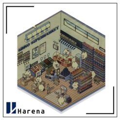 استیکر سه بعدی فروشگاه