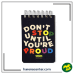 دفتر بولت ژونال رنگی سایز A6 طرح Don’t Stop برند لنتو