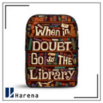 کوله پشتی مخمل کتابخانه هری پاتر