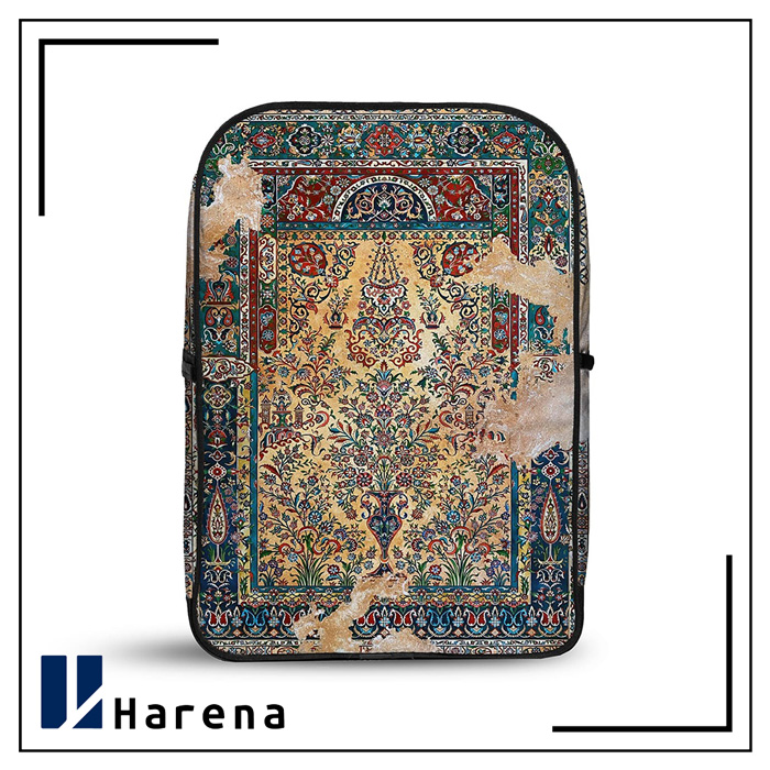 کوله پشتی مخمل فرش ایرانی یک