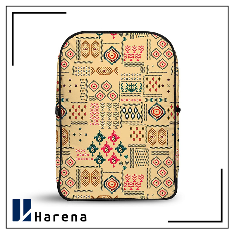 کوله پشتی مخمل طرح اسلیمی