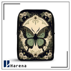 کوله پشتی مخمل پروانه مشکی