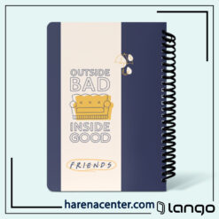دفتر پلنر فرندز طرح OUTSIDE BAD برند لانگو