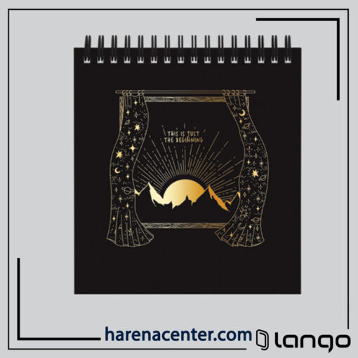 دفتر کاغذ مشکی کوچک کد 7 برند لانگو - Image 1