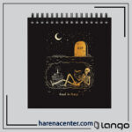 دفتر کاغذ مشکی کوچک کد 8 برند لانگو