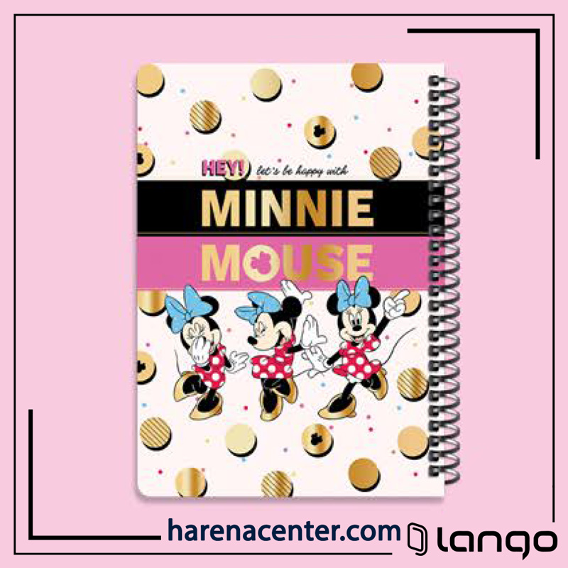 دفتر مدرسه طرح MINNIE MOUSE برند لانگو