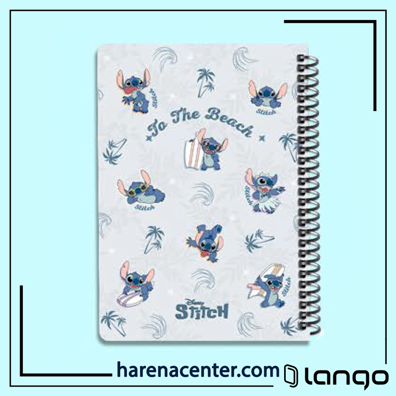 دفتر مدرسه طرح STITCH to the BEACH برند لانگو