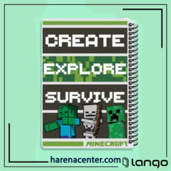 دفتر مدرسه طرح اسکلتون ماینکرفت برند لانگو