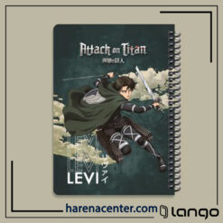 دفتر مدرسه طرح لیوای اتک آن تایتان برند لانگو