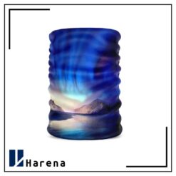 اسکارف طرح شفق قطبی آبی