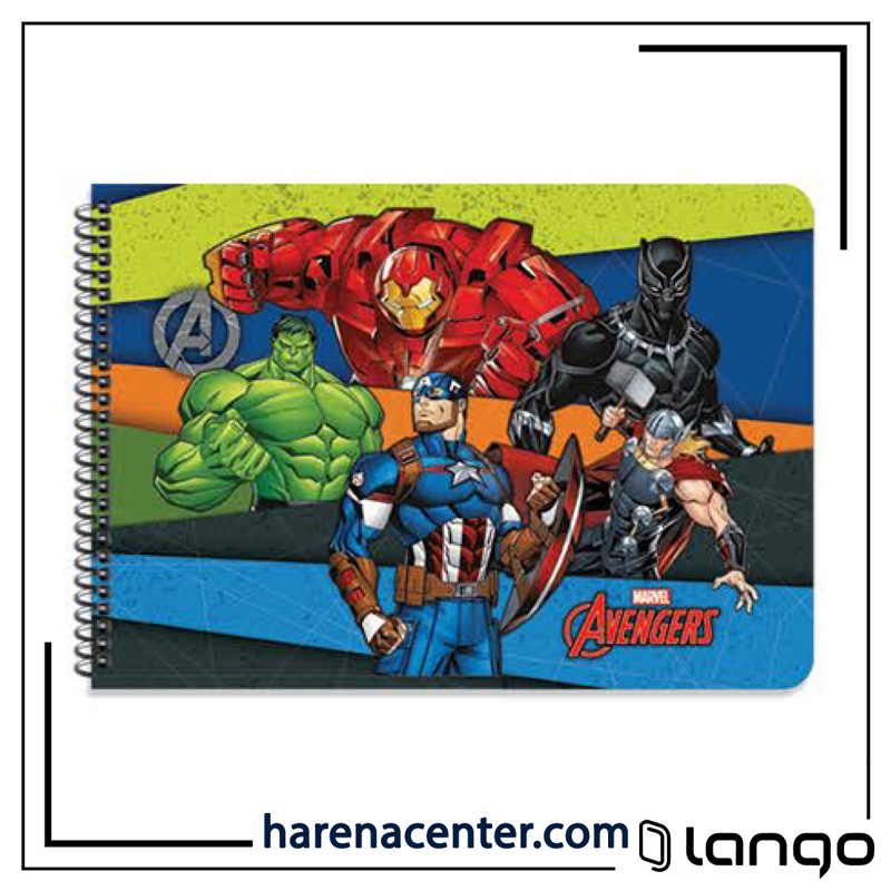 دفتر نقاشی قهرمانان برند لانگو