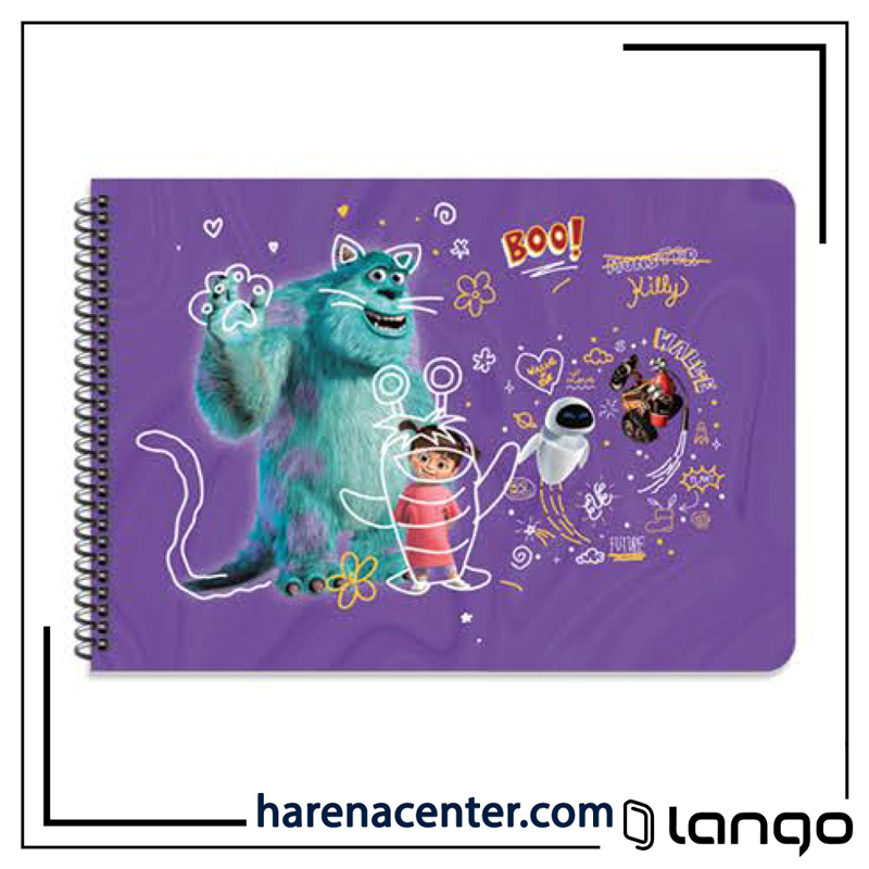 دفتر نقاشی هیولاها برند لانگو