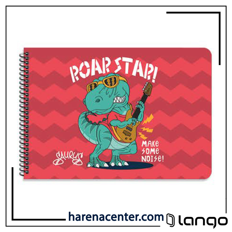 دفتر نقاشی دایناسور برند لانگو