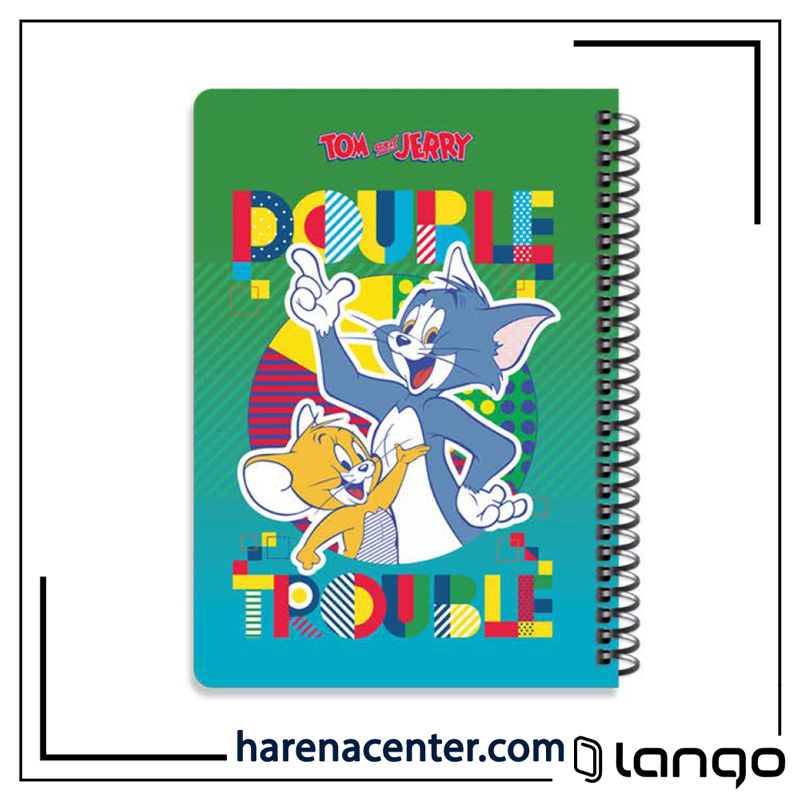 دفتر مدرسه طرح تام و جری کد 4 برند لانگو