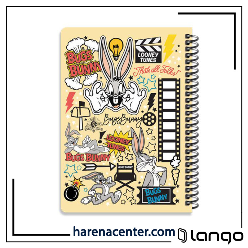 دفتر مدرسه طرح لونی تونز کد 2 برند لانگو