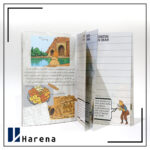 تقویم رومیزی تن تن 1405 سایز بزرگ مربع با پایه فیگور همراه با سفرنامه تن تن در ایران