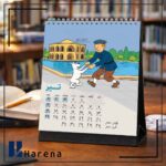 تقویم رومیزی تن تن 1405 سایز کوچک