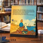 تقویم رومیزی تن تن 1405 سایز کوچک