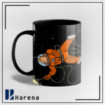 ماگ داخل رنگی فرار کاپیتان از موشک