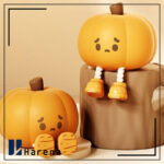 چراغ خواب سیلیکونی کدو تنبل - Image 2