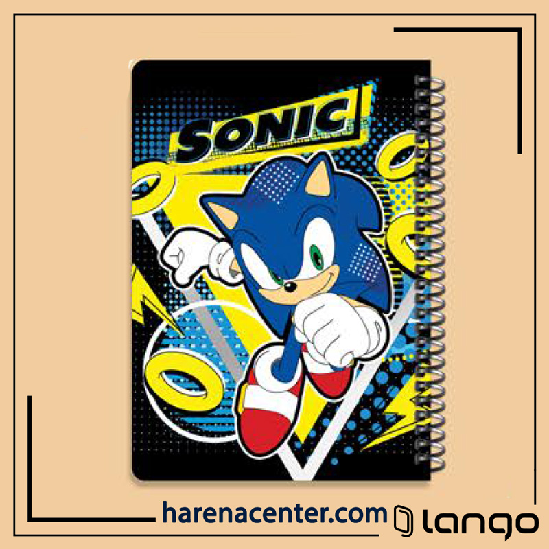 دفتر مدرسه طرح SONIC برند لانگو دفتر مدرسه طرح SONIC برند لانگو - Image 1