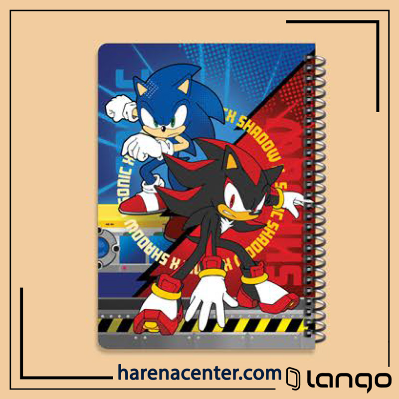 دفتر مدرسه طرح SHADOW SONIC برند لانگو دفتر مدرسه طرح SHADOW SONIC برند لانگو - Image 1
