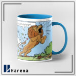 ماگ داخل رنگی فریم شکار شیر - Image 3