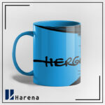 ماگ تمام رنگی هواپیمای بوردوری آبی - Image 2
