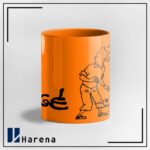 ماگ تمام رنگی تن تن و میلو نارنجی - Image 3