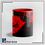 ماگ تمام رنگی هواپیمای بوردوری قرمز - Image 3