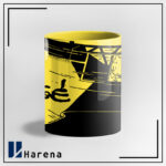 ماگ تمام رنگی هواپیمای بوردوری زرد - Image 3